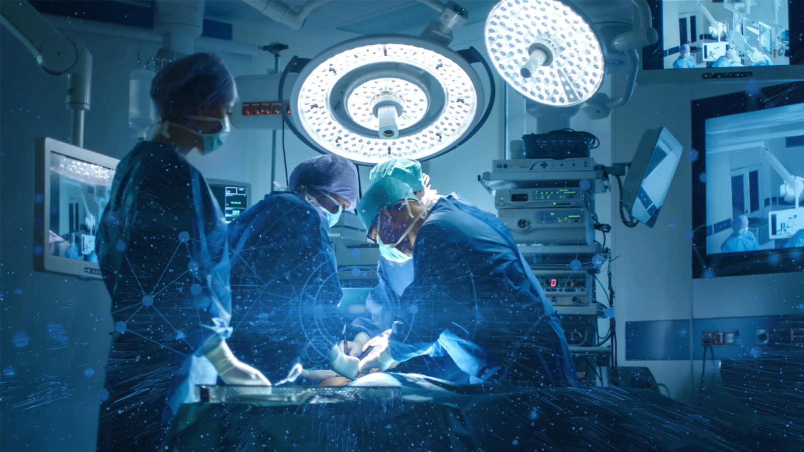 medical personnel in surgery